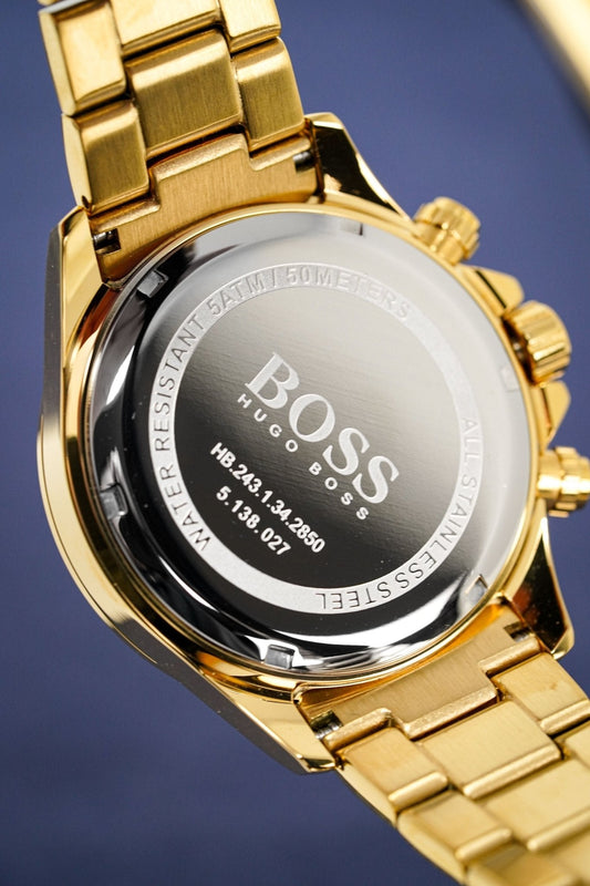 Hugo Boss Herrenuhr Men S Watch Chronograph Ikon Yellow Gold Hb1513340 – HB1513340