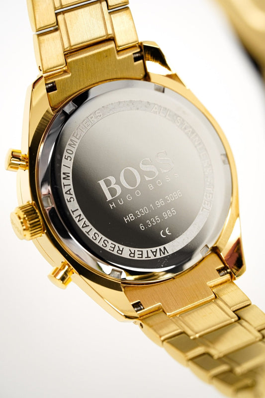 Hugo Boss Herrenuhr Men S Watch Chronograph Trophy Gold Hb1513631 – HB1513631