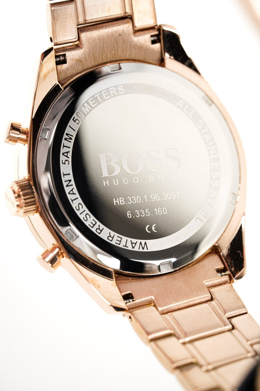 Hugo Boss Herrenuhr Men S Watch Chronograph Trophy Rose Gold Hb1513632 – HB1513632