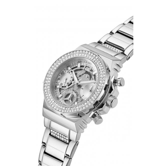 Guess Damenuhr Watches Ladies Fusion Stainless Steel Silver Watch Gw0552l1 – GW0552L1