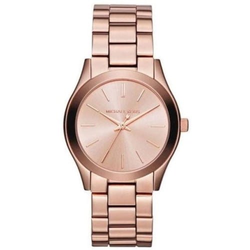 Michael Kors Damenuhr Mk3205 Ladies Mini Slim Runway Rose Gold Watch – MK3205