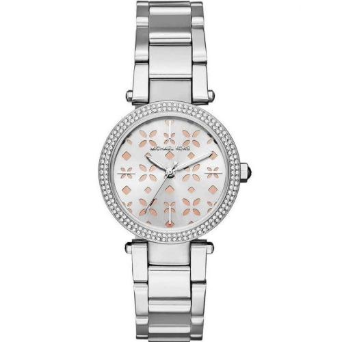 Michael Kors Damenuhr Mk6483 Ladies Mini Parker Silver Crystal Watch – MK6483