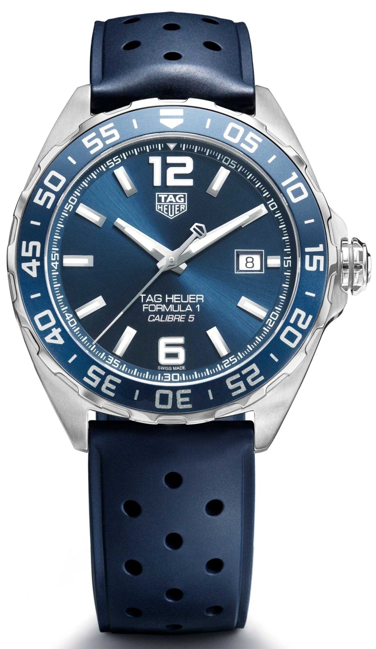 TAG Heuer Herrenuhr Formula 1 Bucherer Blue Edition Rubber Strap Watch For Men Waz2015 – WAZ2015.FT8023