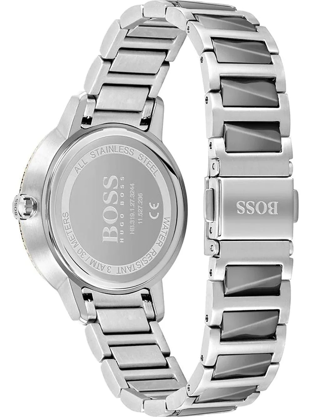 Hugo Boss Damenuhr Womens 1502569 Signature Two Tone Stainless Steel Watch – HB1502569