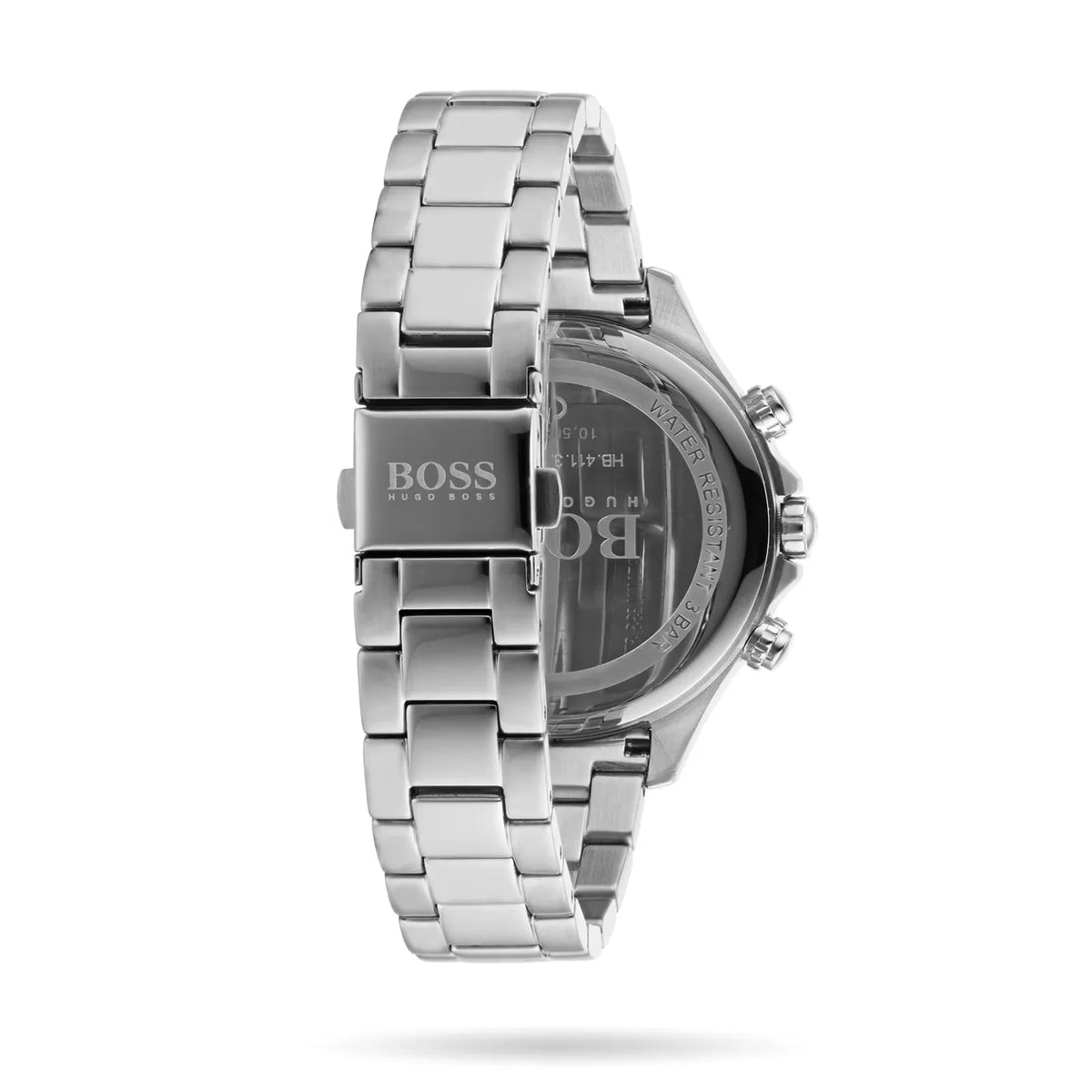 Hugo Boss Damenuhr Womens 1502565 Pandora Silver Tone Stainless Steel Watch With Rose Gold Dial – HB1502565