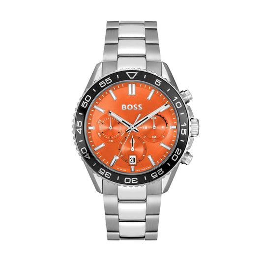 Hugo Boss Herrenuhr Gents Runner Orange Steel Watch 1514162 – '3312285