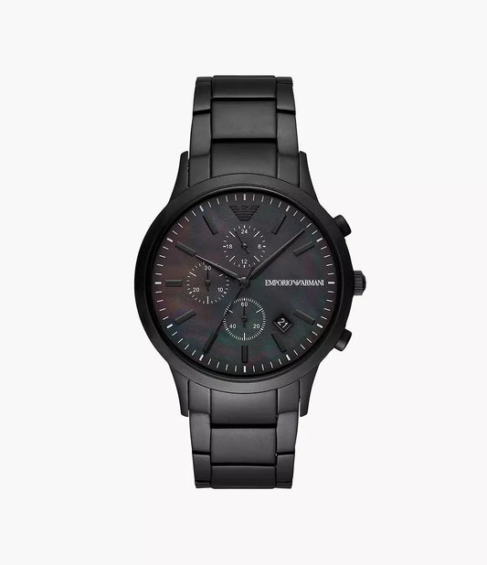 Emporio Armani Herrenuhr Mens Ar11275 Silver Tone Stainless Steel Chronograph Watch – AR11275