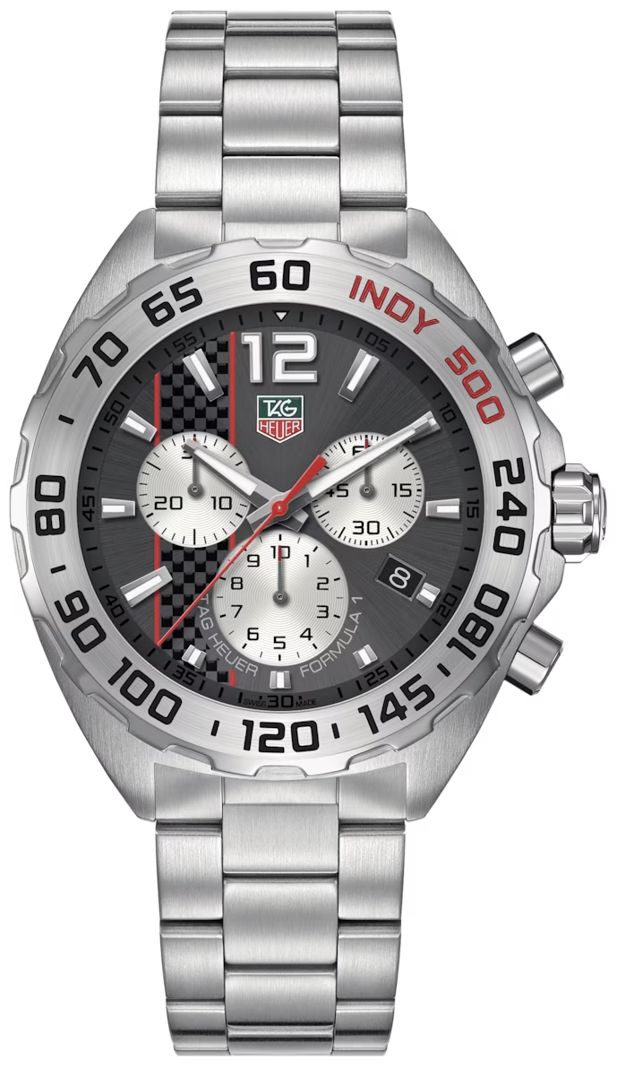 TAG Heuer Herrenuhr Formula 1 Quartz Chronograph Grey Dial Silver Steel Strap Watch For Men Caz1114 Ba0877 – CAZ1114.BA0877