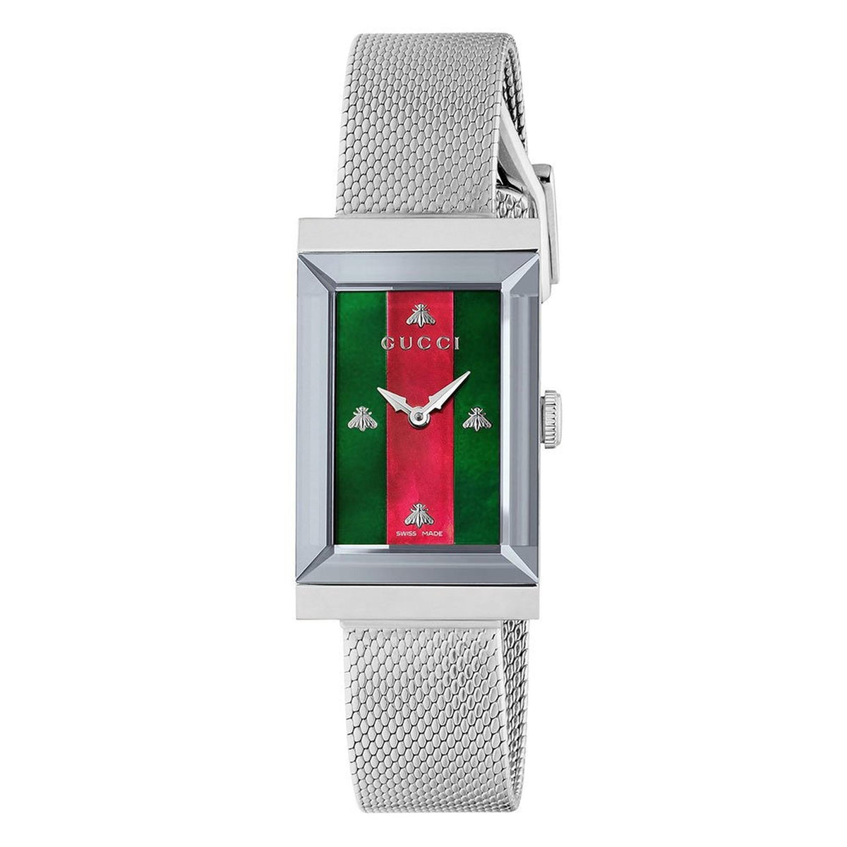 Gucci Damenuhr G Frame Stripe Ladies Watch Ya147401 – YA147401