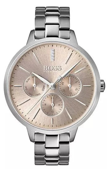 Hugo Boss Damenuhr Womens 1502421 Symphony Rose Gold Tone Stainless Steel Watch – HB1502421