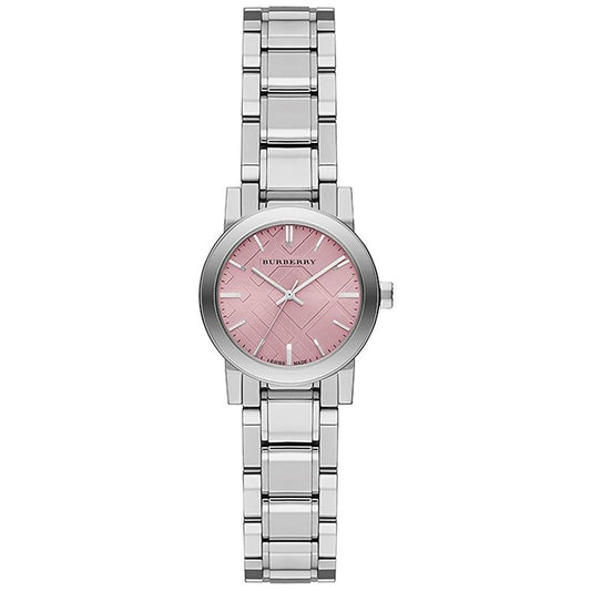 Burberry Damenuhr Quarz Edelstahlarmband rosa Zifferblatt BU9231