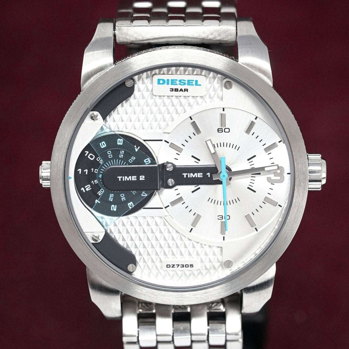 Diesel Herrenuhr Dz7305 Men S Mini Daddy Silver Watch – DZ7305