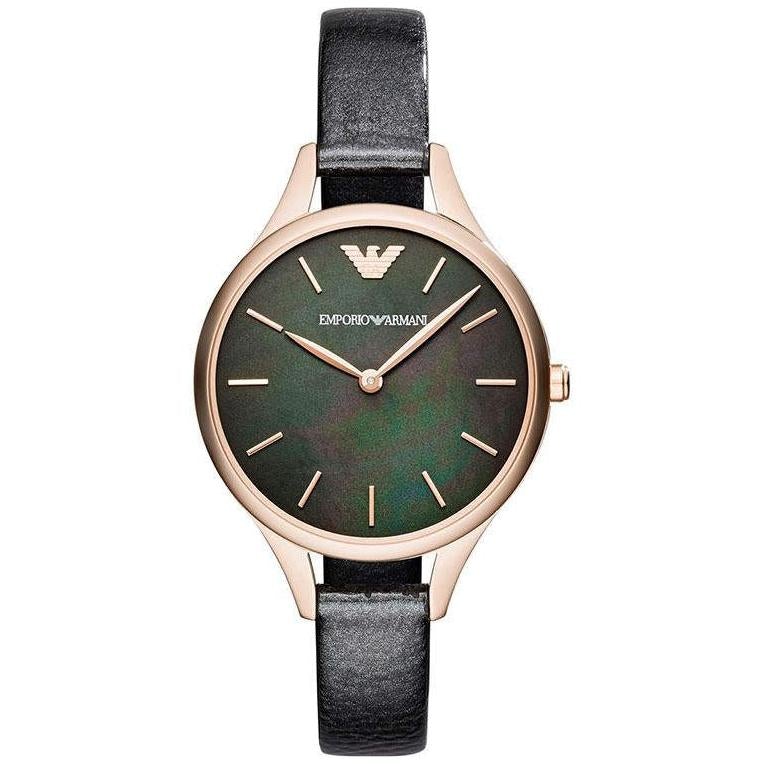 Emporio Armani Damenuhr Ar11056 Ladies Aurora Black Watch – AR11056