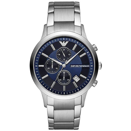 Emporio Armani Herrenuhr Ar11164 Men S Blue Chronograph Watch – AR11164