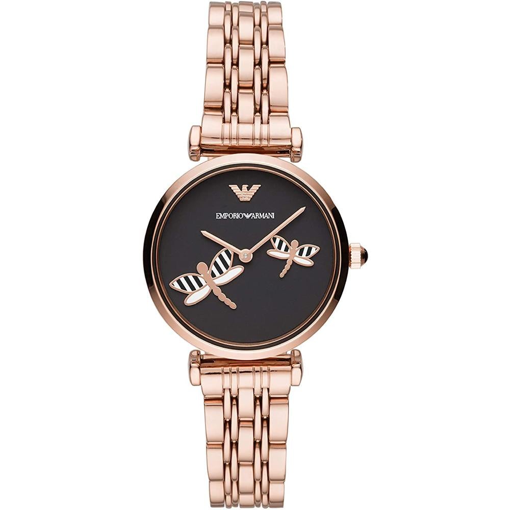 Emporio Armani Damenuhr Ar11206 Ladies Gianni T Bar Rose Gold Watch