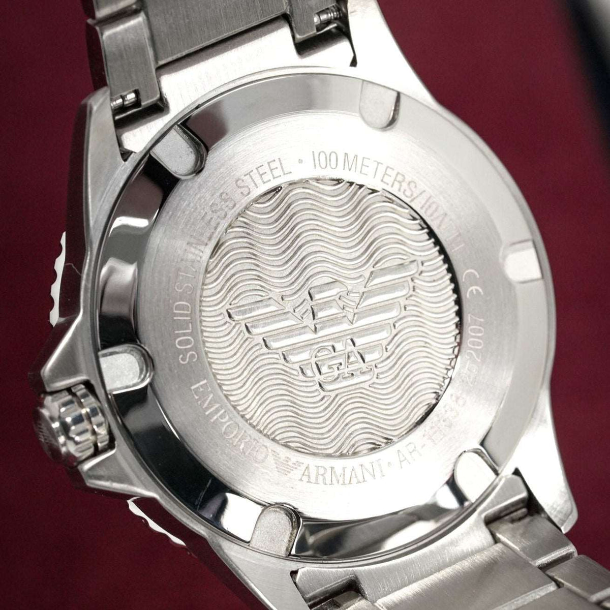 Emporio Armani Herrenuhr Ar11338 Men S Diver Steel Watch – AR11338