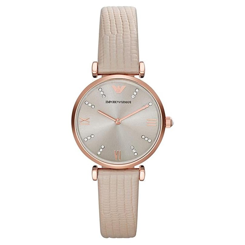 Emporio Armani Damenuhr Ar1681 Ladies Rose Gold Cream Watch – AR1681