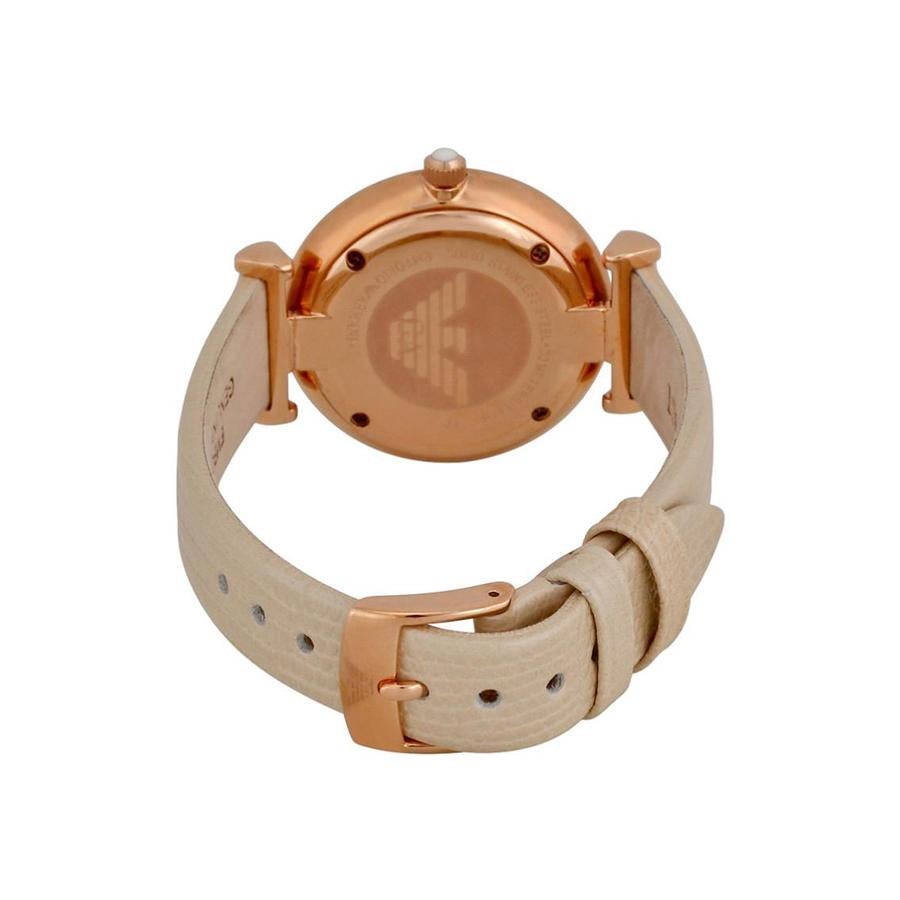 Emporio Armani Damenuhr Ar1681 Ladies Rose Gold Cream Watch – AR1681