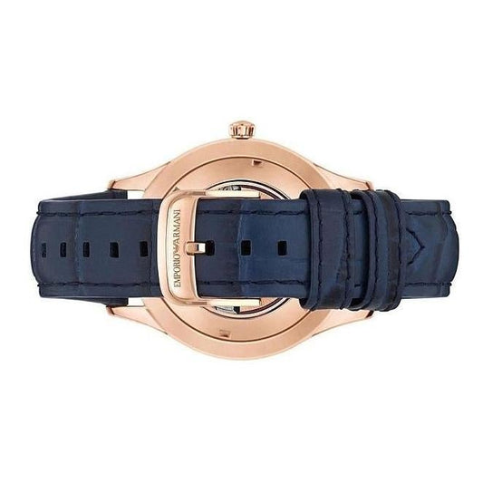 Emporio Armani Herrenuhr Ar1947 Men S Mechanical Skeleton Strap Watch – AR1947