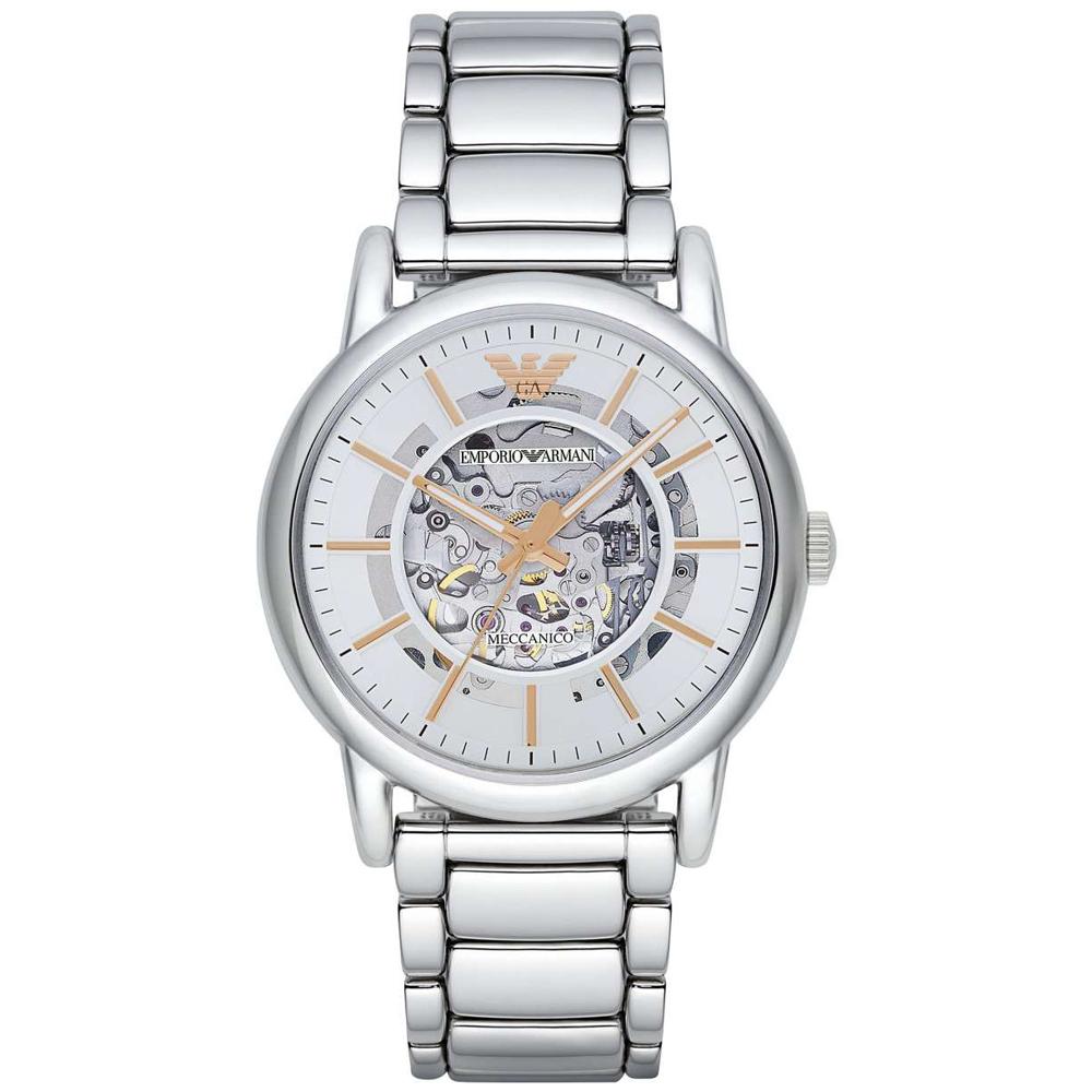 Emporio Armani Herrenuhr Ar1980 Men S Luigi Silver Watch – AR1980