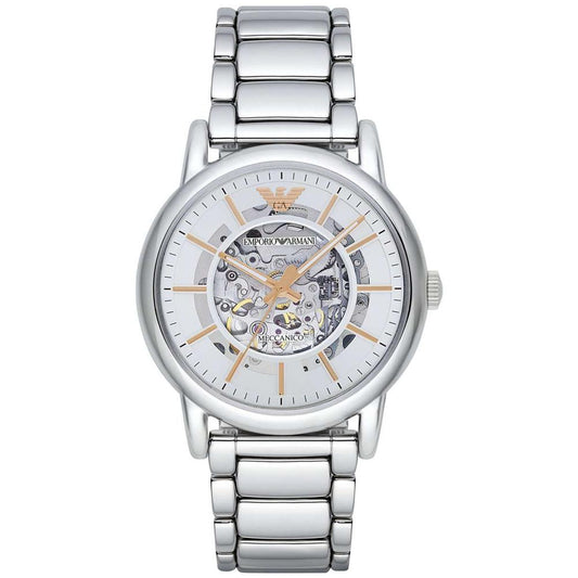 Emporio Armani Herrenuhr Ar1980 Men S Luigi Silver Watch – AR1980