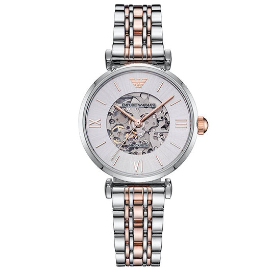 Emporio Armani Damenuhr Ar1992 Ladies Meccanico Rose Gold Watch – AR1992