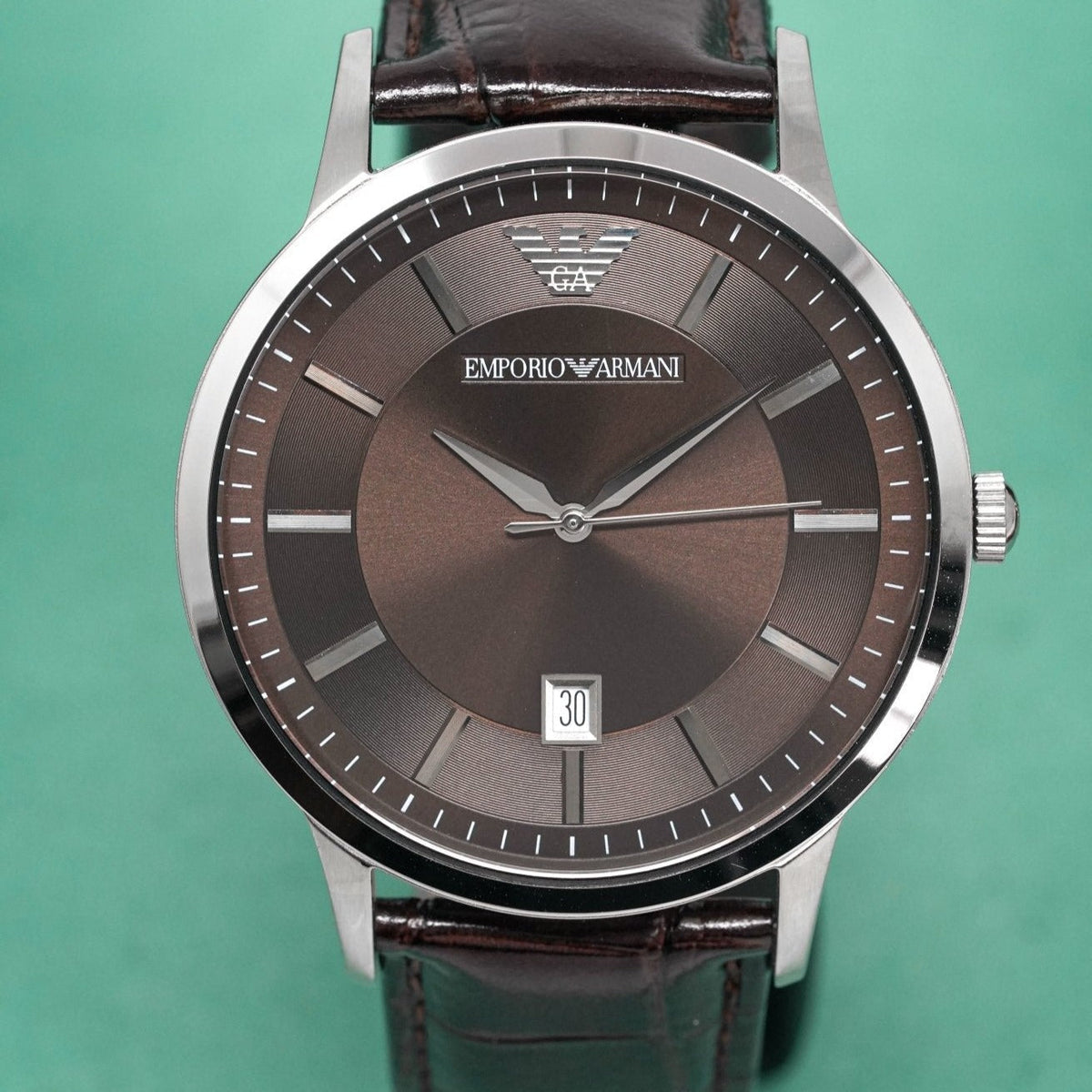Emporio Armani Herrenuhr Ar2413 Men S Renato Brown Watch – AR2413
