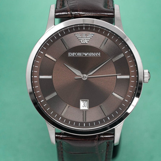 Emporio Armani Herrenuhr Ar2413 Men S Renato Brown Watch – AR2413