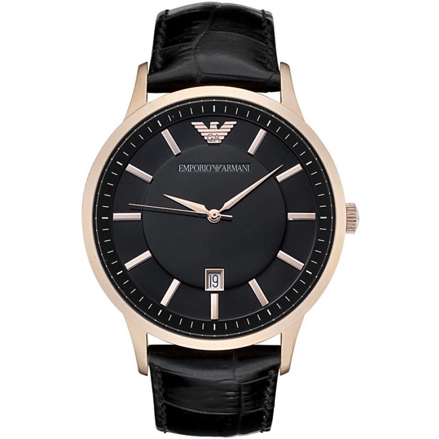 Emporio Armani Herrenuhr Ar2425 Men S Renato Rose Gold Pvd Watch – AR2425