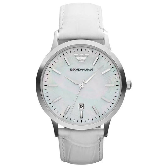 Emporio Armani Damenuhr Ar2465 Ladies Mother Of Pearl White Watch – AR2465