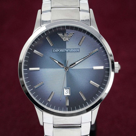 Emporio Armani Herrenuhr Ar2472 Men S Renato Blue Watch – AR2472