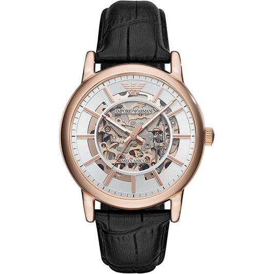Emporio Armani Herrenuhr Ar60007 Men S Skeleton Black Watch – AR60007