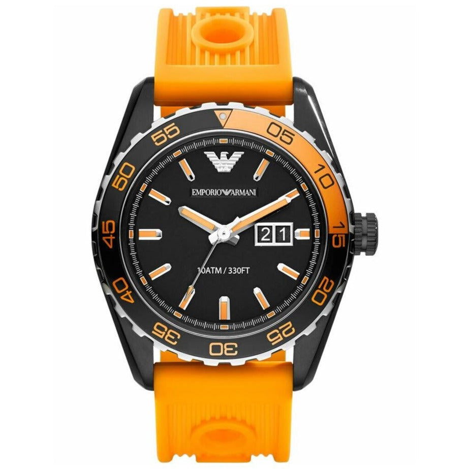 Emporio Armani Herrenuhr Ar6046 Men S Sportivo Orange Watch – AR6046