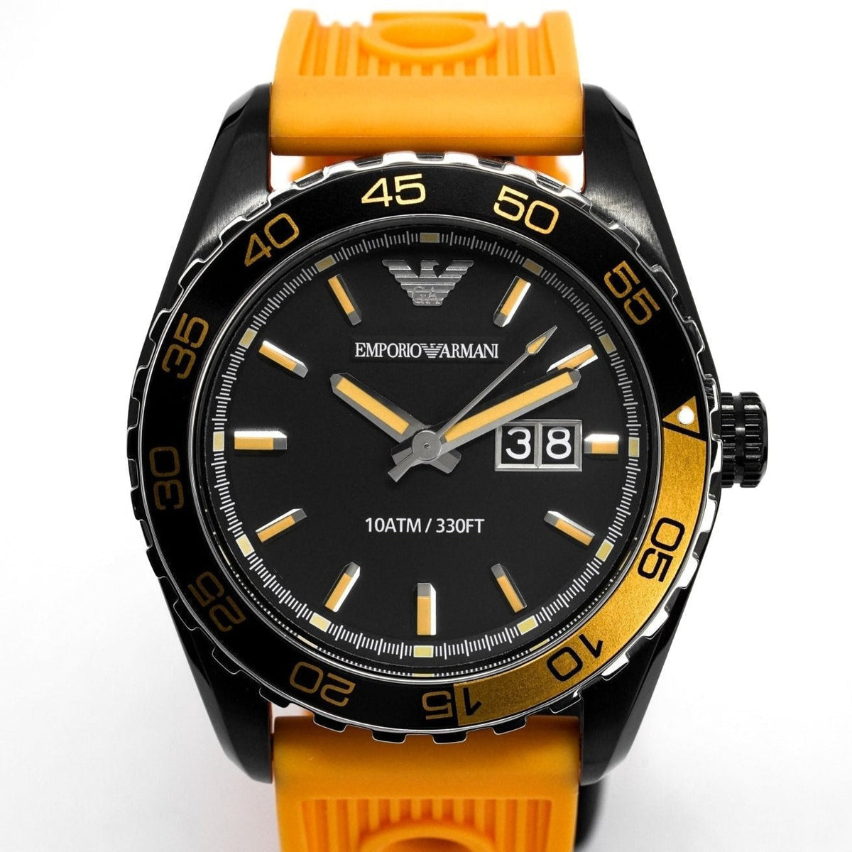 Emporio Armani Herrenuhr Ar6046 Men S Sportivo Orange Watch – AR6046