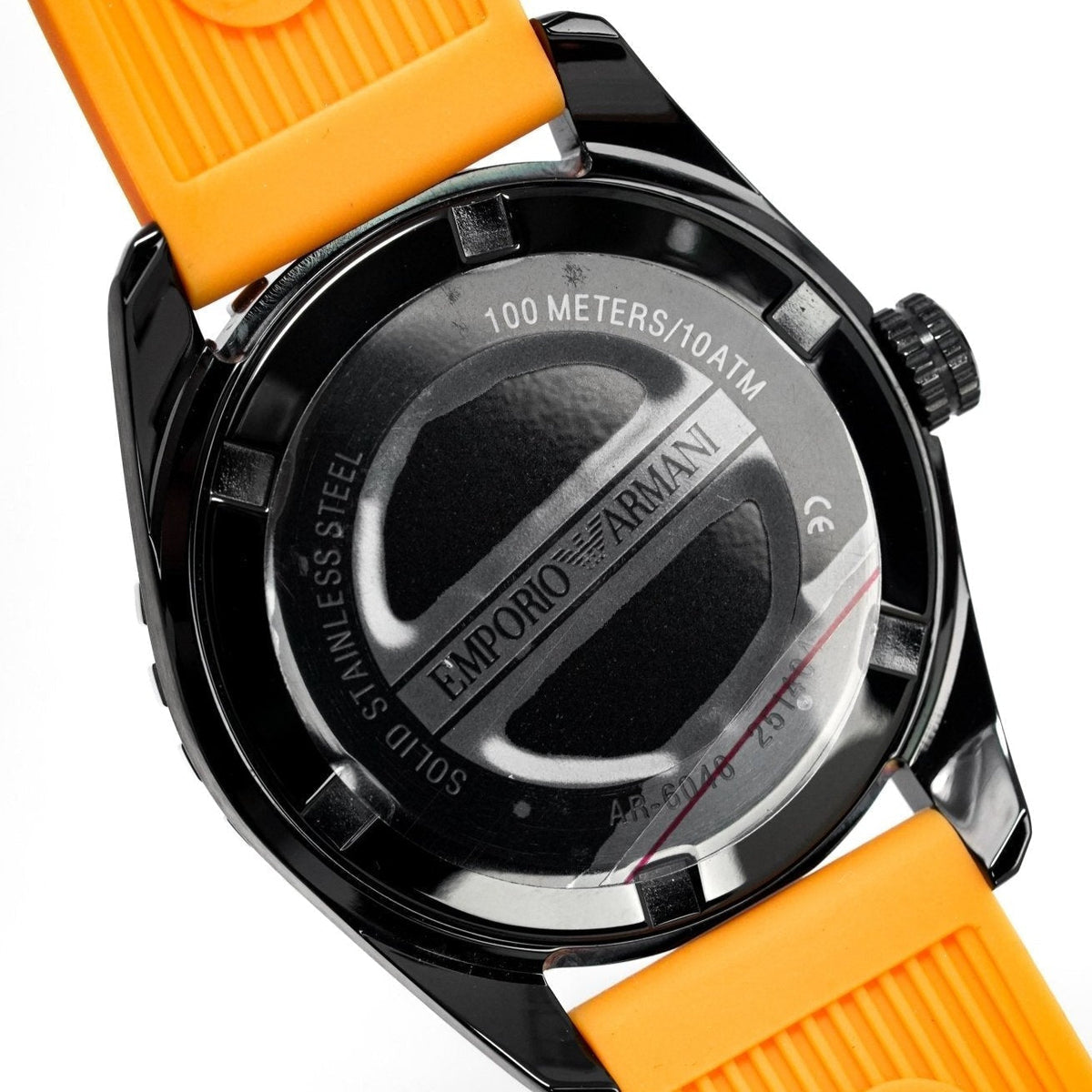 Emporio Armani Herrenuhr Ar6046 Men S Sportivo Orange Watch – AR6046