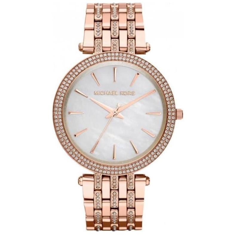 Michael Kors Damenuhr Mk3220 Ladies Darci Rose Gold Glitz Watch – MK3220