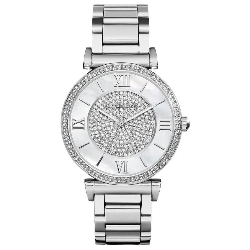 Michael Kors Damenuhr Mk3355 Ladies Catlin Bracelet Silver Watch – MK3355