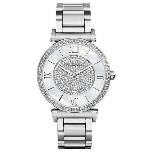 Michael Kors Damenuhr Mk3355 Ladies Catlin Bracelet Silver Watch – MK3355