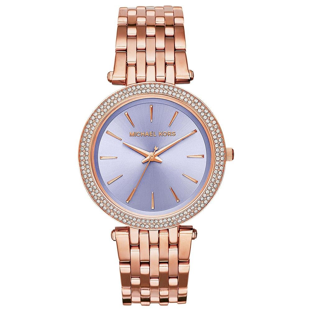 Michael Kors Damenuhr Mk3400 Ladies Darci Purple Two Tone Watch – MK3400