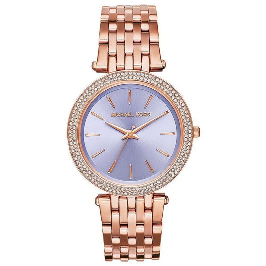 Michael Kors Damenuhr Mk3400 Ladies Darci Purple Two Tone Watch – MK3400