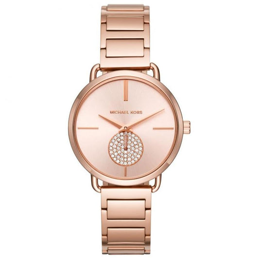Michael Kors Damenuhr Mk3640 Ladies Portia Rose Gold Watch – MK3640