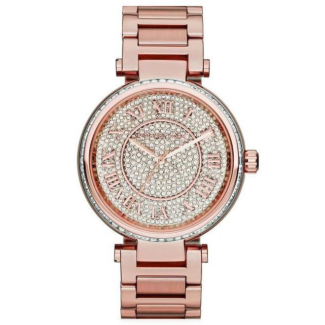 Michael Kors Damenuhr Mk5868 Ladies Skylar Crystal Rose Gold Watch – MK5868
