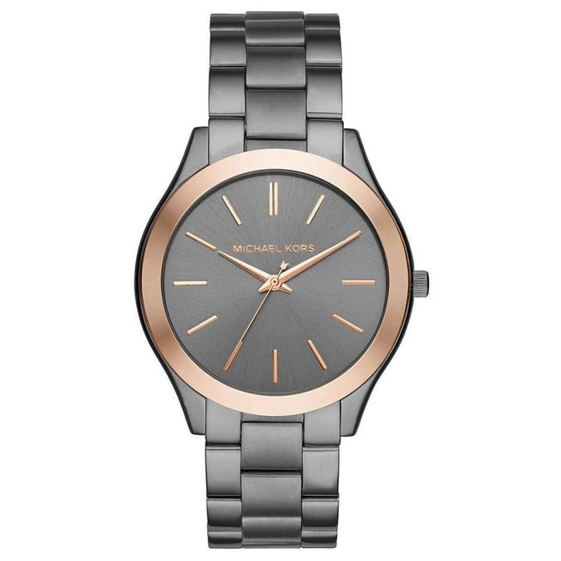Michael Kors Herrenuhr Mk8576 Men S Slim Runway Black Rose Watch – MK8576