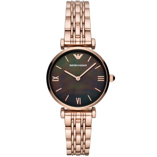 Emporio Armani Damenuhr Ar11145 Ladies Automatic T Bar Gianni Rose Gold Watch – AR11145