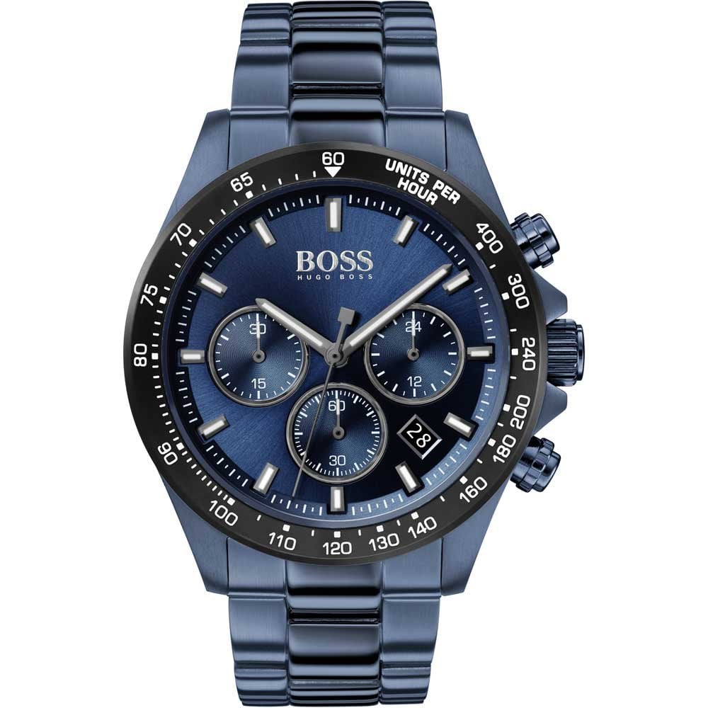 Hugo Boss Herrenuhr Mens Hb1513758 Hero Blue Steel Chronograph Watch – HB1513758