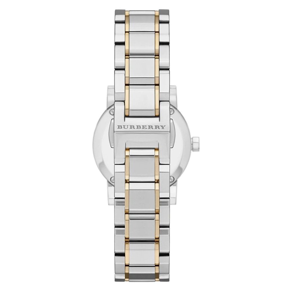 Burberry The City Two Damenuhr goldene Lünette BU9217