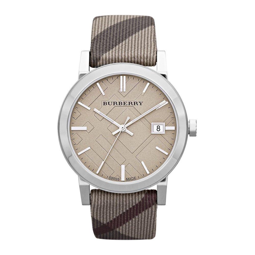 Burberry The City Nova Damenuhr taupefarbenes Zifferblatt mit Datum BU9023