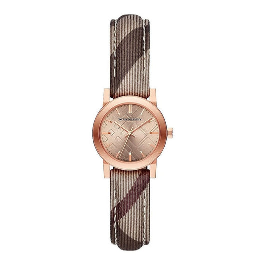 Burberry The City Rose Damenuhr roségoldenes Zifferblatt BU9236