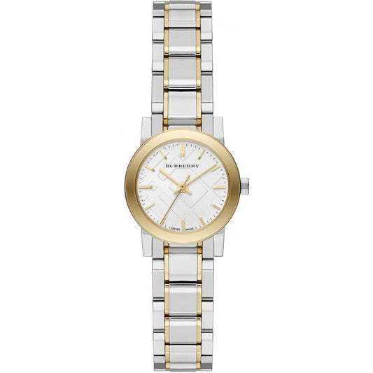 Burberry The City Two Damenuhr goldene Lünette BU9217