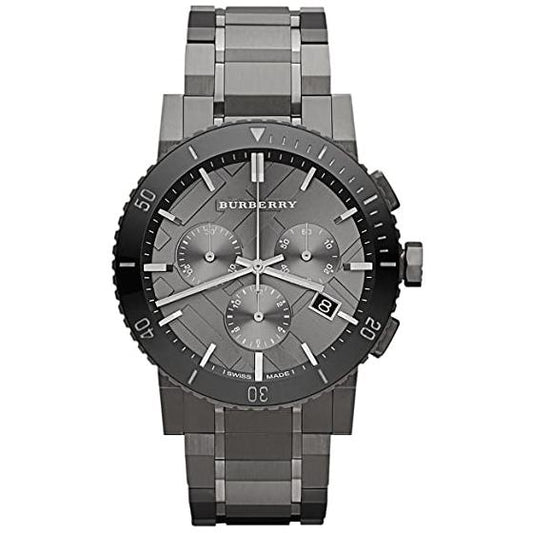 Burberry Herrenuhr The City Gunmetal Chronograph – BU9381